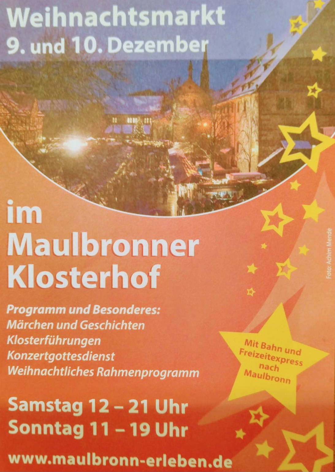 Weihnachtsmarkt Maulbronn Image